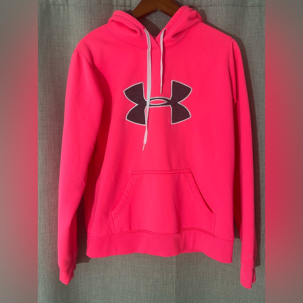 Women’s Under Armour Storm “She’s A Fighter”‎ Breast Cancer Pink Hoodie Large